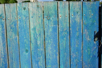 Fence blue.