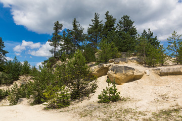 Stone quarry in Jozefow in Roztocze, Lubelskie, Poland