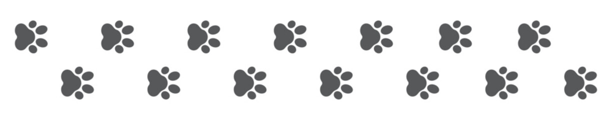 Paw Prints. Vector Illustration , Paw Prints of animal © phanuchat