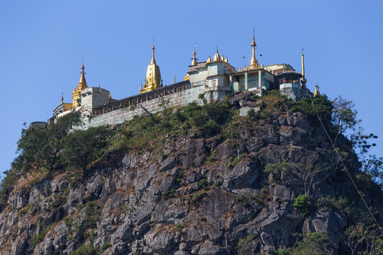Mount Popa, at Bagan, Myanmar