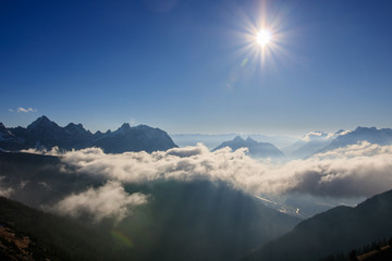 Karwendelgebirge in den Alpen