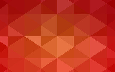 Light Orange vector abstract polygonal background.