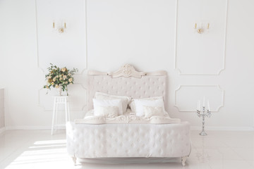 Luxurious bedroom. Concept comfortable interior