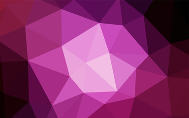 Obraz premium Dark Purple, Pink vector abstract mosaic background.