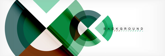 Obraz premium Vector circular geometric abstract background