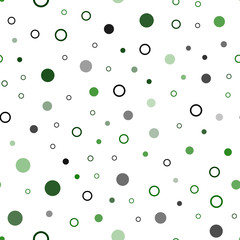 Light Green vector seamless cover with spots.
