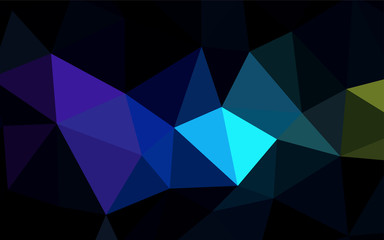 Obraz premium Dark Multicolor vector polygonal background.