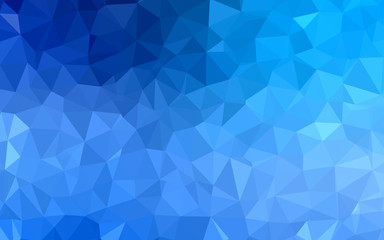 Light BLUE vector shining triangular backdrop.