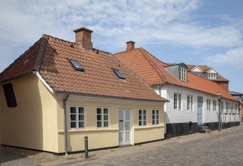 Fototapeta na wymiar Old city house in Viborg Denmark