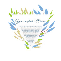 Floral  Background Triangle