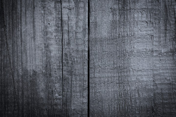 Black wood background. / Texture of old rough wooden planks