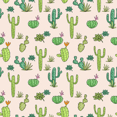 seamless background from graphic vector clipart plant green cactus