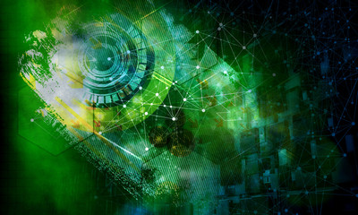 3D rendering of abstract technology concept