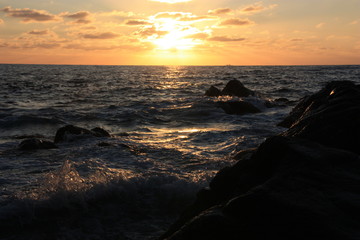 coucher de soleil corse 