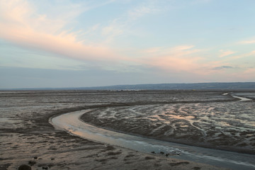 Fototapeta na wymiar Tidal Mudflats