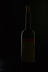 Fototapeta na wymiar wine glass black background wine glass black background counter light grapes