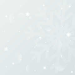 Beautiful grey background with snowflakes design for christmas 