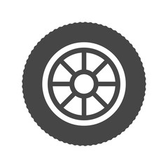 Car, vehicle or automobile tire icon