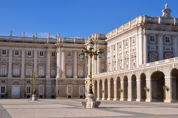Obraz premium Royal Palace of Madrid, Spain