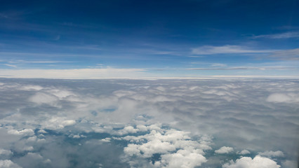 Fototapeta na wymiar Cloud texture and blue sky