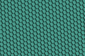 turquoise metallic 3d squares and cubes background