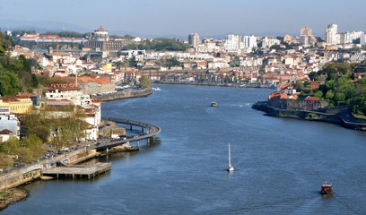 View on Douro River in Porto