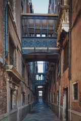 Street of Venice, Italy with Old Architecture
