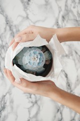 Flowers in the hands