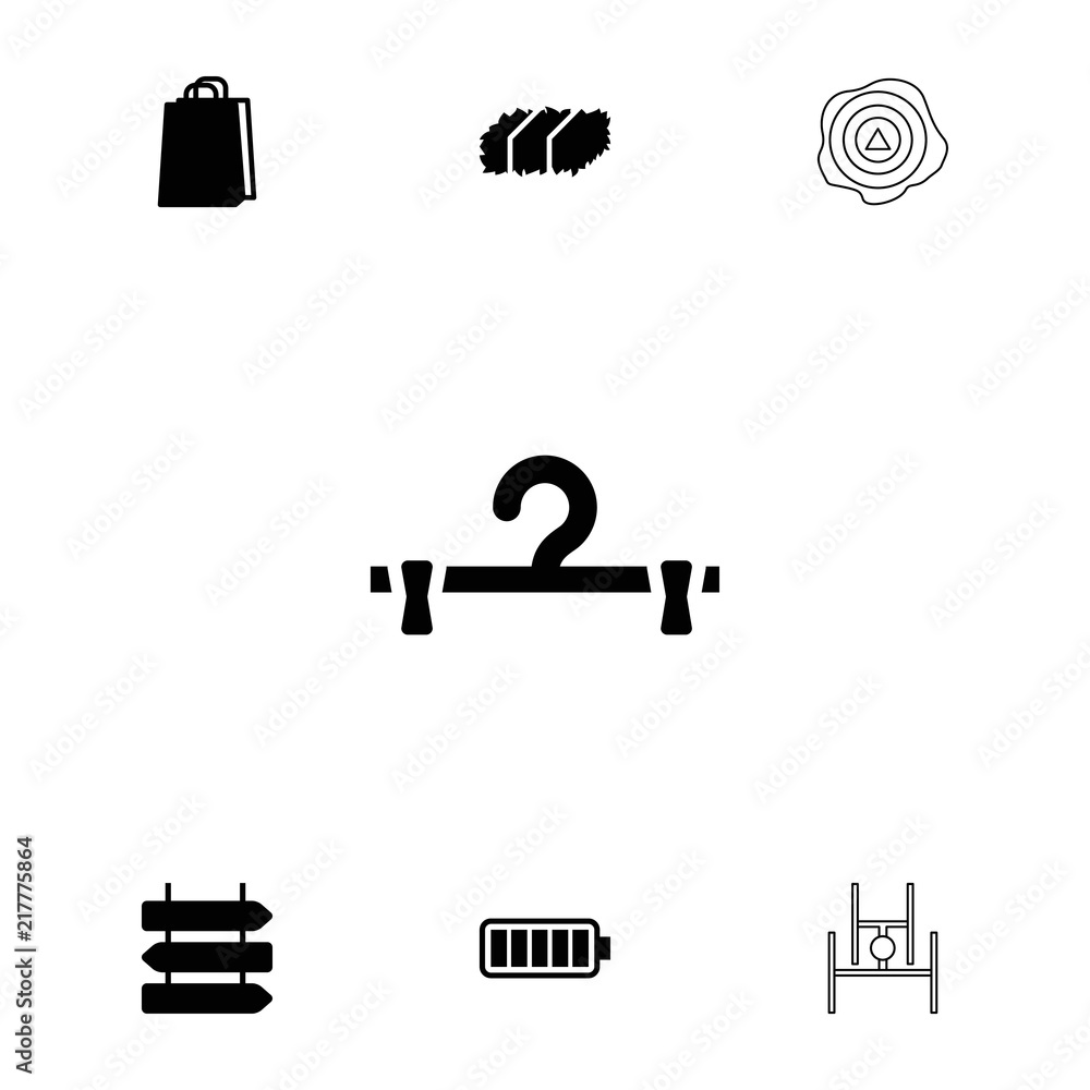 Poster collection of 7 empty filled and outline icons