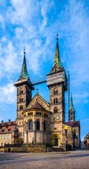 Naklejka premium View of Bamberg cathedral, Germany.