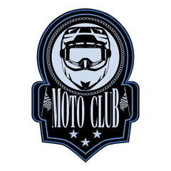 Motorcycle club badge logo emblem vector template