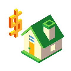 Real estate Isometric illustration