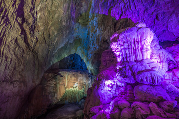 The Cathedral, an amazing natural cave with stalagmites and stalactites at Rio Verde in San Luis...