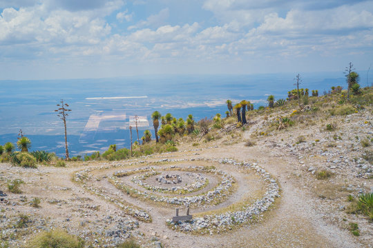 Wirikuta, sacred mountain for the Huicholes community at Real de Catorce desert in San Luis Potosi, Mexico 