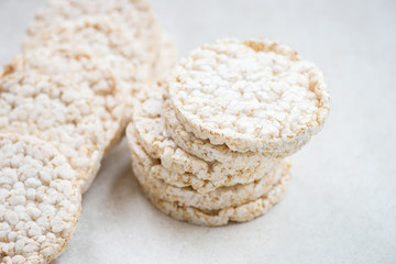 Fototapeta na wymiar Healthy Snack from Rice Cakes