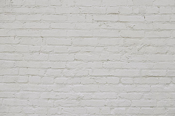 White brick wall background texture