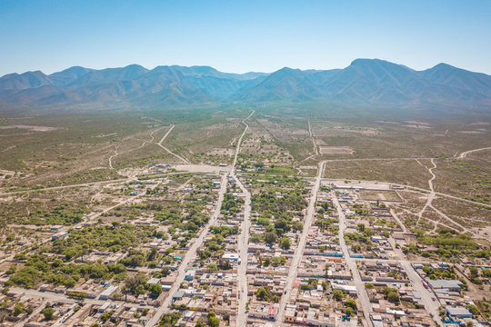 Estacion Catorce town at Real de Catorce desert in San Luis Potosi, Mexico 