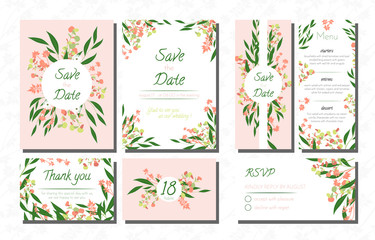 Wedding Invite with Eucalyptus.