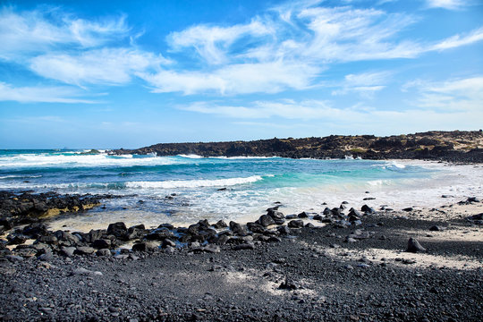 Fototapeta Landscape of Lanzarote Island, Canaries
