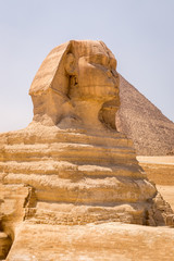 Great Sphinx at pyramids of Giza, Cairo Egypt