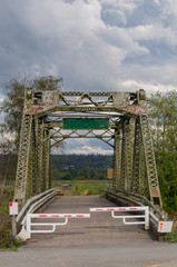 Bridge under clouds