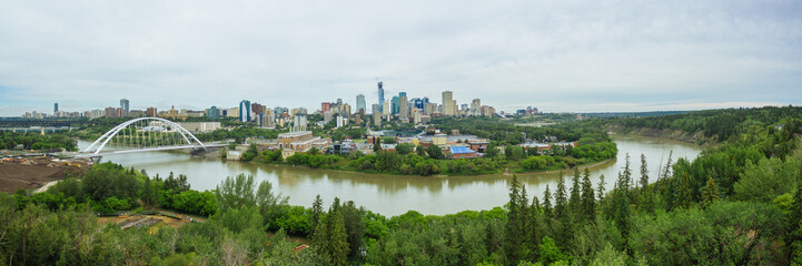 Edmonton, Alberta Panorama - obrazy, fototapety, plakaty