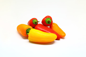 sweet multicolored peppers