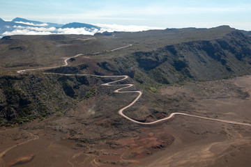 Route du Volcan, plaine des sables, La Réunion