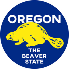 oregon: the beaver state   digital badge © Secret Decoder Ring