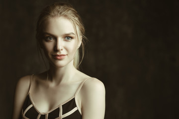 Naklejka premium beautiful blonde woman