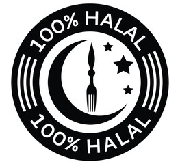 Halal food sign