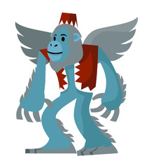 flying blue monkey © matiasdelcarmine