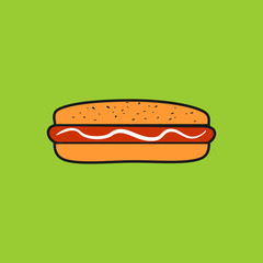 Fast-food burger icons