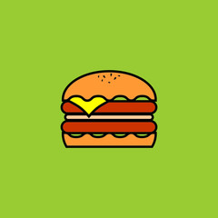 Fast-food burger icons